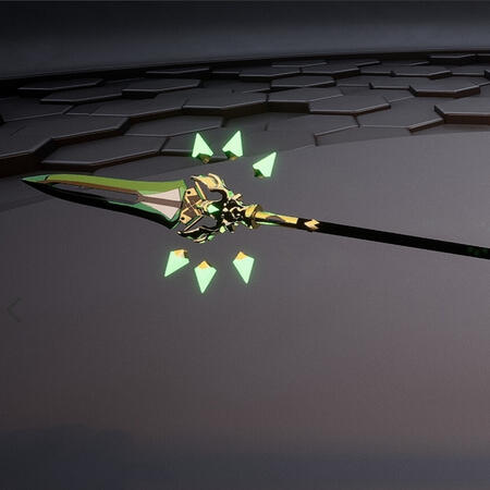 Primordial jade winged spear (Genshin fanart)